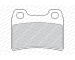 Sada brzdových destiček, kotoučová brzda FERODO FDB772