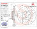Brzdový kotouč BREMBO 09.D896.23