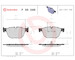 Sada brzdových platničiek kotúčovej brzdy BREMBO P 06 049X