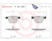 Sada brzdových platničiek kotúčovej brzdy BREMBO P 06 050