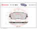 Sada brzdových destiček, kotoučová brzda BREMBO P 11 019