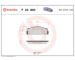 Sada brzdových destiček, kotoučová brzda BREMBO P 23 003