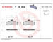 Sada brzdových destiček, kotoučová brzda BREMBO P 23 022