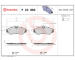 Sada brzdových destiček, kotoučová brzda BREMBO P 23 069
