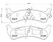 Sada brzdových destiček, kotoučová brzda BREMBO P 24 042