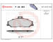 Sada brzdových destiček, kotoučová brzda BREMBO P 24 051