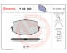 Sada brzdových platničiek kotúčovej brzdy BREMBO P 49 020