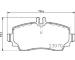 Sada brzdových destiček, kotoučová brzda BREMBO P 50 047