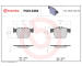 Sada brzdových destiček, kotoučová brzda BREMBO P50133NX