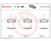 Sada brzdových platničiek kotúčovej brzdy BREMBO P 54 008