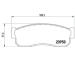 Sada brzdových destiček, kotoučová brzda BREMBO P 56 011