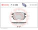 Sada brzdových destiček, kotoučová brzda BREMBO P 56 050