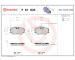 Sada brzdových destiček, kotoučová brzda BREMBO P 61 035