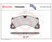 Sada brzdových destiček, kotoučová brzda BREMBO P65026NX