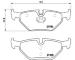 Sada brzdových destiček, kotoučová brzda BREMBO P 71 006