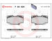 Sada brzdových platničiek kotúčovej brzdy BREMBO P 83 025