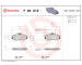 Sada brzdových destiček, kotoučová brzda BREMBO P 85 018