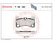Sada brzdových destiček, kotoučová brzda BREMBO P 85 103