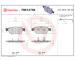 Sada brzdových platničiek kotúčovej brzdy BREMBO P85127NX