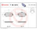 Sada brzdových destiček, kotoučová brzda BREMBO P 86 031E