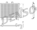 Kondenzátor, klimatizace DENSO DCN06013