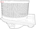 vnitřní ventilátor DENSO DEA02005