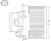 vnitřní ventilátor DENSO DEA21012