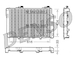 Chladič, chlazení motoru DENSO DRM17071