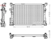 Chladič, chlazení motoru DENSO DRM17097