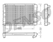 Chladič, chlazení motoru DENSO DRM33033