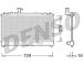 Chladič, chlazení motoru DENSO DRM44026