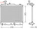 Chladič, chlazení motoru DENSO DRM45039