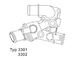 Termostat, chladivo BorgWarner (Wahler) 3301.80D