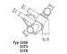 Termostat chladenia BorgWarner (Wahler) 3373.80D