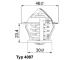 Termostat chladenia BorgWarner (Wahler) 4007.80D