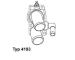 Termostat, chladivo BorgWarner (Wahler) 4193.92D