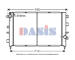 Chladič, chlazení motoru AKS DASIS 020016N