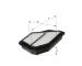 Vzduchový filtr HENGST FILTER E663L