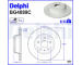 Brzdový kotouč DELPHI BG4089C