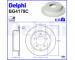 Brzdový kotouč DELPHI BG4179C