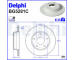 Brzdový kotúč DELPHI BG5281C