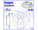Brzdový kotouč DELPHI BG9600C