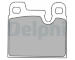 Sada brzdových destiček, kotoučová brzda DELPHI LP1230