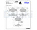 Sada brzdových platničiek kotúčovej brzdy DELPHI LP1709