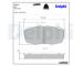 Sada brzdových destiček, kotoučová brzda DELPHI LP413