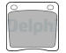 Sada brzdových destiček, parkovací brzda DELPHI LP65