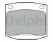 Sada brzdových destiček, kotoučová brzda DELPHI LP96