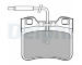 Sada brzdových destiček, parkovací brzda DELPHI LP994