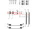 Sada příslušenství, brzdové čelisti METZGER 105-0029