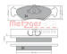 Sada brzdových destiček, kotoučová brzda METZGER AUTOTEILE 1170181